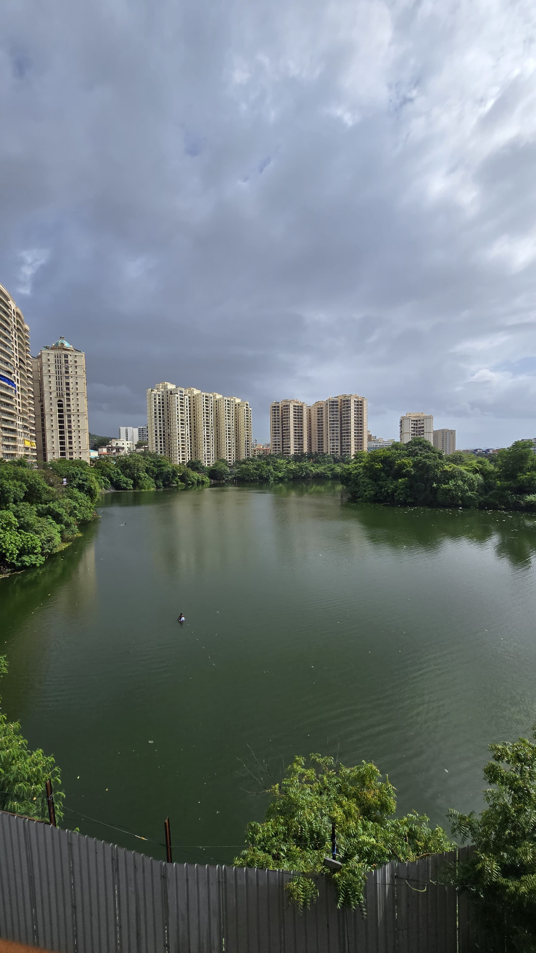 View of the lakes, greenery and towers around Powai